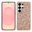 For Samsung Galaxy S26 Ultra Case Electroplating TPU + PC Sparkling Glitter Phone Back Cover - Rose Gold - 1