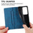 For Realme C85 Pro 4G Wallet Case RFID Blocking PU Leather Phone Cover - Blue - 6