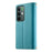 For Realme C85 Pro 4G Case Zipper Wallet Color Splicing Leather Flip Phone Cover with Straps - Lake Blue - 5