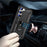 For Samsung Galaxy S23 Military Grade Shock-absorbing Case Ring Kickstand Design PC + TPU Back Cover - Black - 2