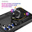 For Samsung Galaxy S23 Military Grade Shock-absorbing Case Ring Kickstand Design PC + TPU Back Cover - Black - 3