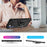 For Samsung Galaxy S23 Military Grade Shock-absorbing Case Ring Kickstand Design PC + TPU Back Cover - Black - 6