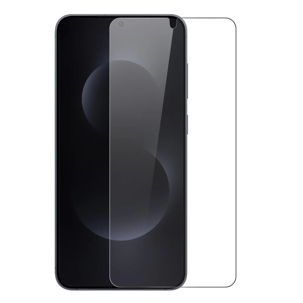 NORTHJO For Samsung Galaxy S26 Case Soft TPU Clear Phone Cover with Tempered Glass Screen Protector (Support Fingerprint Unlock) - Transparent - 3