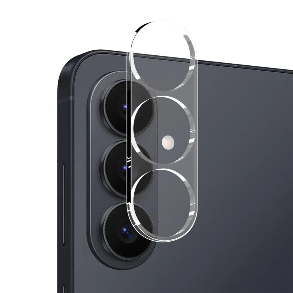 NORTHJO For Samsung Galaxy S26 TPU Phone Case + Tempered Glass Film + Camera Lens Protector (Support Fingerprint Unlock) - Transparent - 4