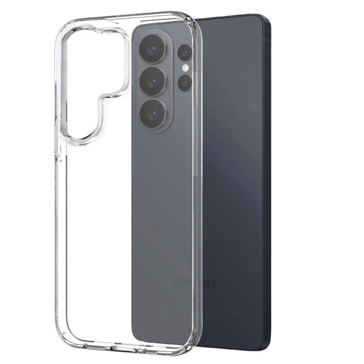 NORTHJO For Samsung Galaxy S26 Ultra TPU Phone Case + Tempered Glass Film + Camera Lens Protector (Support Fingerprint Unlock) - Transparent - 2
