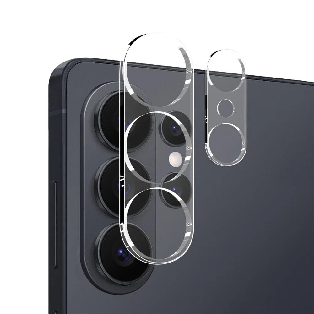 NORTHJO For Samsung Galaxy S26 Ultra TPU Phone Case + Tempered Glass Film + Camera Lens Protector (Support Fingerprint Unlock) - Transparent - 4