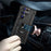 For Samsung Galaxy S23 Ultra Military Grade Case Ring Kickstand Design PC + TPU Hybrid Shell Back Cover - Black - 2