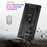 For Samsung Galaxy S23 Ultra Military Grade Case Ring Kickstand Design PC + TPU Hybrid Shell Back Cover - Black - 5