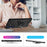 For Samsung Galaxy S23 Ultra Military Grade Case Ring Kickstand Design PC + TPU Hybrid Shell Back Cover - Black - 6