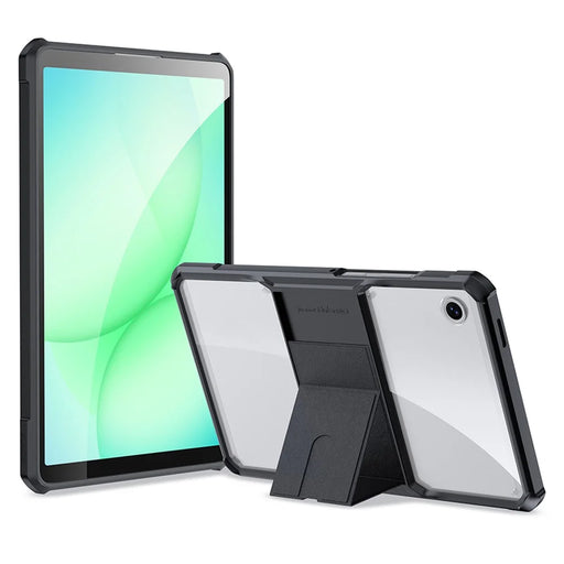 XUNDD Tablet Case For Samsung	Galaxy Tab A11  /  A9 Leather Kickstand TPU + PC Airbag Protection Tablet Cover - Black - 1