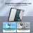 XUNDD Tablet Case For Samsung	Galaxy Tab A11  /  A9 Leather Kickstand TPU + PC Airbag Protection Tablet Cover - Black - 2