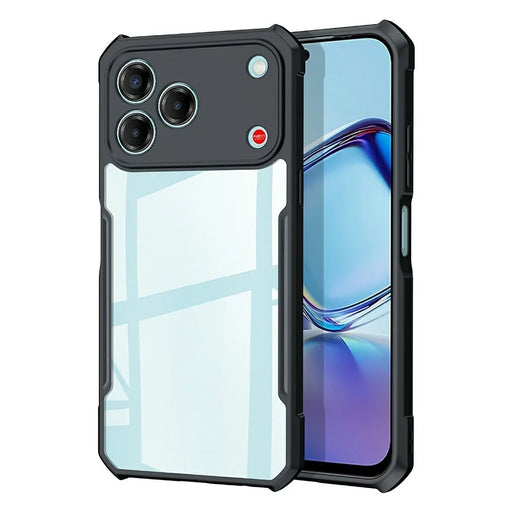 XUNDD For ZTE Blade V80 Vita Case Dropproof TPU + Acrylic Clear Back Phone Cover - Black - 1