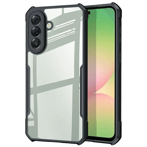 XUNDD For Samsung Galaxy A57 5G Case Dropproof TPU + Acrylic Clear Back Phone Cover - Black - 1