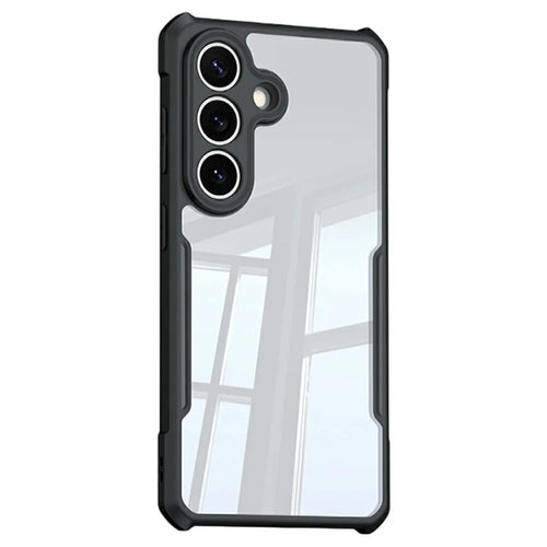 XUNDD For Samsung Galaxy S26 Case Dropproof TPU + Acrylic Clear Back Phone Cover - Black - 1