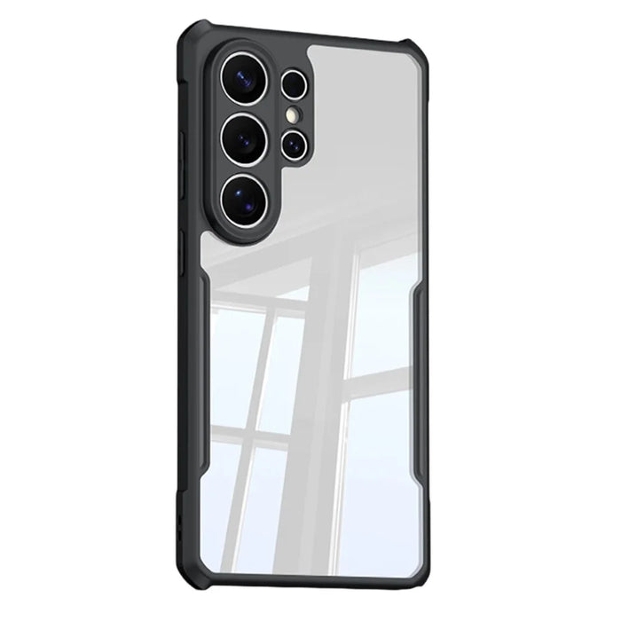 XUNDD For Samsung Galaxy S26 Ultra Case Dropproof TPU + Acrylic Clear Back Phone Cover - Black - 1