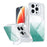 For iPhone 13 Pro Magnetic Case Gradient Glitter Shockproof TPU PC Phone Cover Compatible with MagSafe - Lake Green - 1