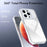 For iPhone 14 Pro Magnetic Case Gradient Glitter Shockproof TPU PC Phone Cover Compatible with MagSafe - White - 5