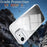For iPhone 17e / 16e Magnetic Case Gradient Glitter Shockproof TPU PC Phone Cover Compatible with MagSafe - Black - 7