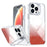 For iPhone 16 Pro Magnetic Case Gradient Glitter Shockproof TPU PC Phone Cover Compatible with MagSafe - Orange - 1