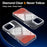 For iPhone 16 Pro Magnetic Case Gradient Glitter Shockproof TPU PC Phone Cover Compatible with MagSafe - Orange - 2