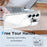 For Samsung Galaxy S25 Ultra Magnetic Case Gradient Glitter Shockproof TPU PC Phone Cover - White - 4