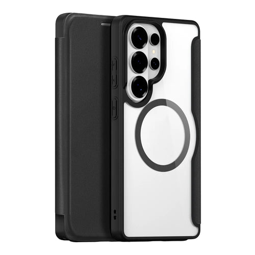 DUX DUCIS For Samsung Galaxy S26 Ultra Magnetic Case  Skin X Pro Series Flip Leather Cover - Black - 1