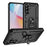 For Samsung Galaxy A37 5G Case PC + TPU Phone Cover with Kickstand - Black - 1