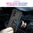 For Samsung Galaxy A37 5G Case PC + TPU Phone Cover with Kickstand - Black - 4
