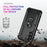 For Samsung Galaxy A37 5G Case PC + TPU Phone Cover with Kickstand - Black - 6
