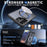 For Samsung Galaxy S26 Ultra Magnetic Case Kickstand Grid Texture TPU PC Phone Back Cover - Black - 2