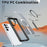 For Samsung Galaxy S26 Ultra Magnetic Case Kickstand Grid Texture TPU PC Phone Back Cover - Black - 5