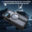 For Samsung Galaxy S26 Ultra Magnetic Case Kickstand Grid Texture TPU PC Phone Back Cover - Black - 7