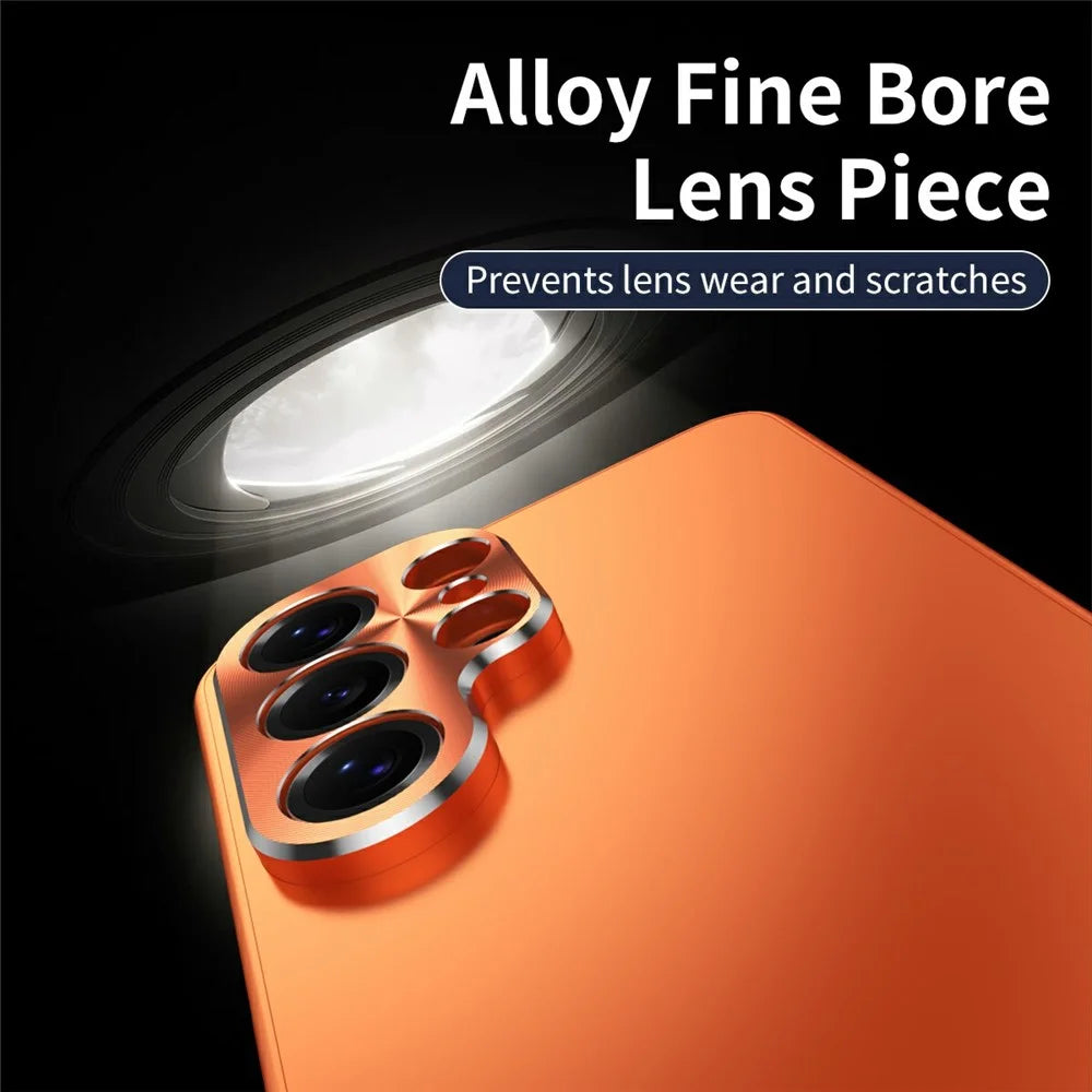 For Samsung Galaxy S26 Ultra Case Magnetic Alloy Frame Matte PC Back Phone Cover - Black - 5