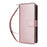 For Samsung Galaxy A57 5G Case 9 Card Slots Zipper Pocket PU Leather Phone Cover with Wrist Strap - Rose Gold - 5