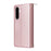 For Samsung Galaxy A57 5G Case 9 Card Slots Zipper Pocket PU Leather Phone Cover with Wrist Strap - Rose Gold - 6