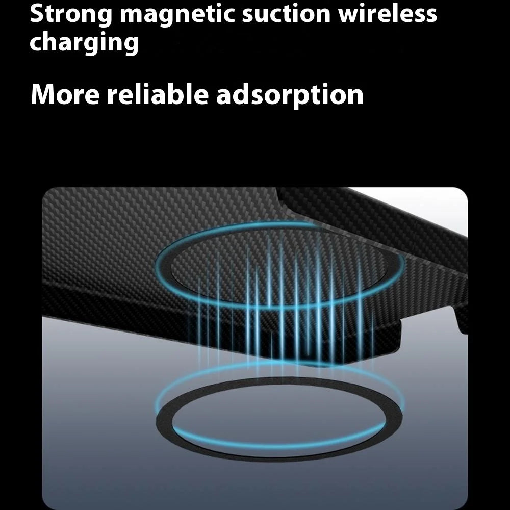 GKK For Samsung Galaxy S26 Ultra Magnetic Case 600D Fine Carbon Fiber Texture Hard PC Phone Back Cover - Black - 2