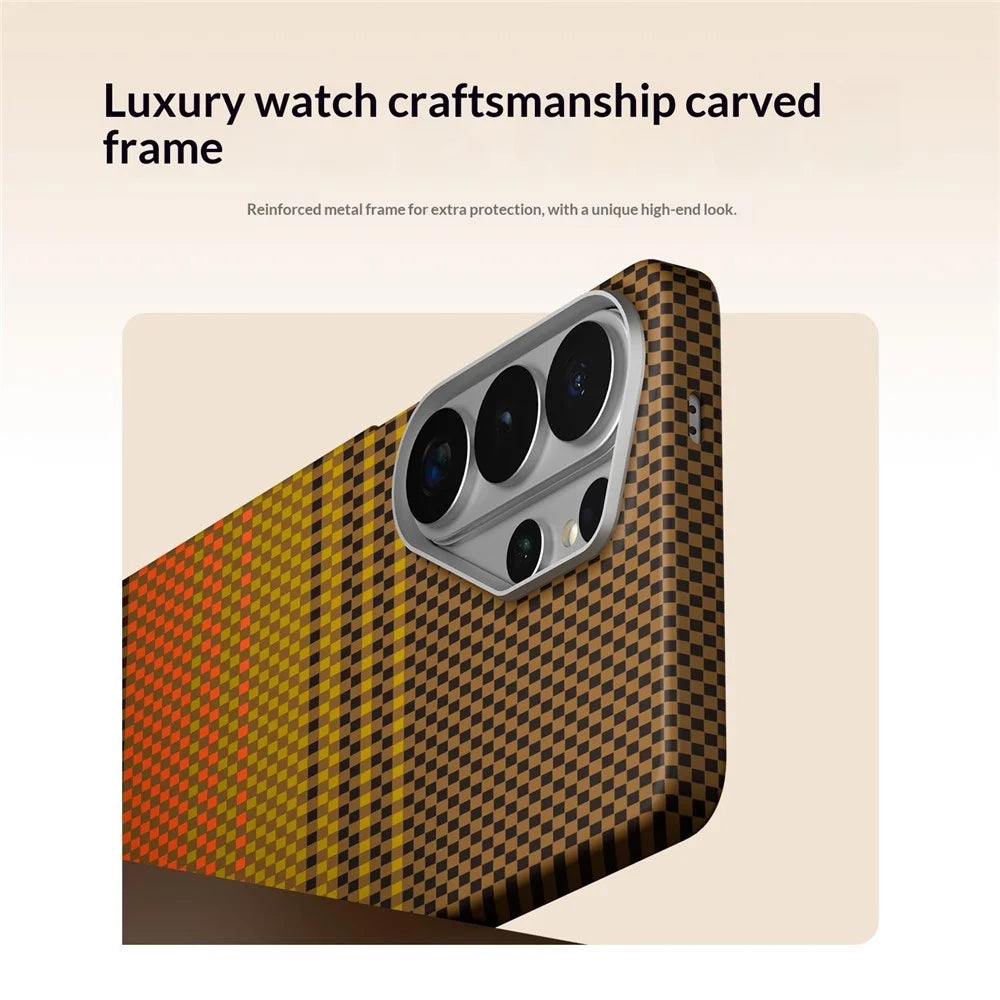 GKK For Samsung Galaxy S26 Ultra Magnetic Case Hard PC Phone Back Cover - Sunrise Gold - 3