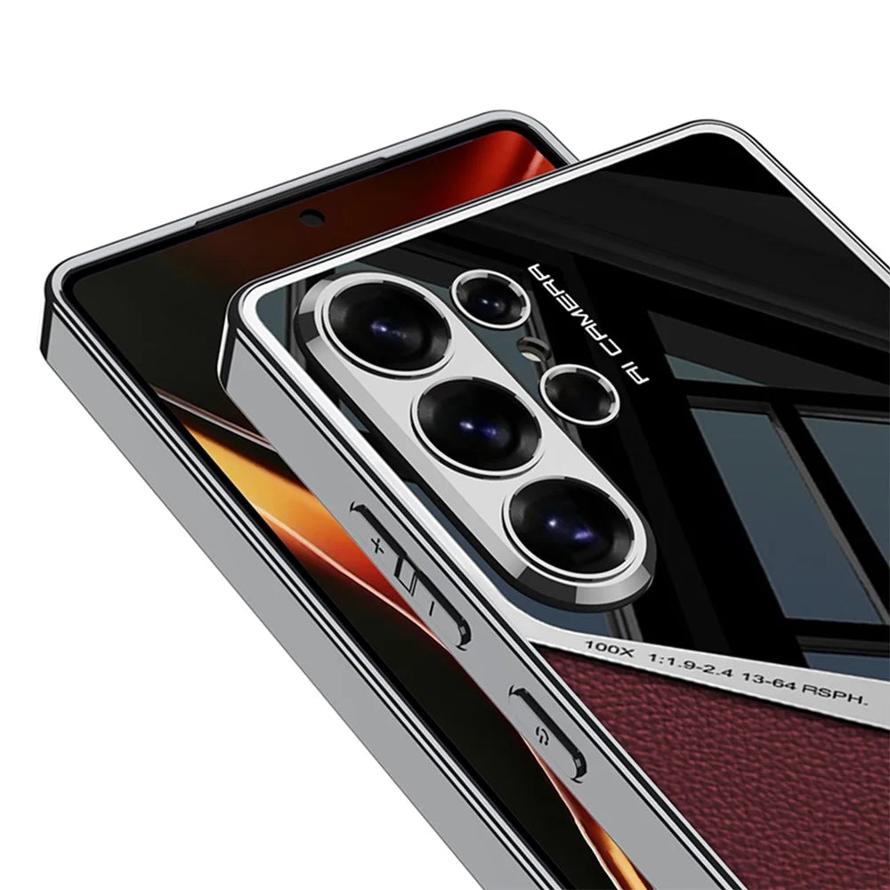 GKK For Samsung Galaxy S26 Ultra Case X Shape Design Protective Hybrid Phone Cover - Black - 3