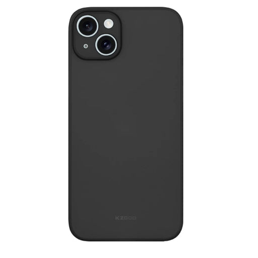KZDOO Air Skin Series for iPhone 15 Case Frosted Back Ultra Thin PP Phone Cover - Black - 1