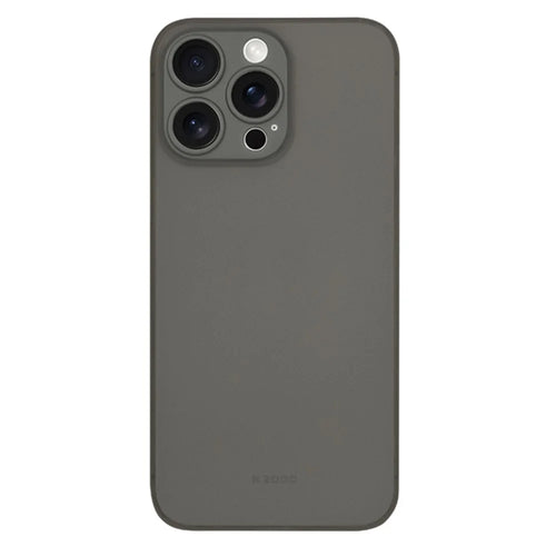 KZDOO Air Skin Series for iPhone 14 Pro Max Case Frosted Back Ultra Thin PP Phone Cover - Titanium Grey - 1