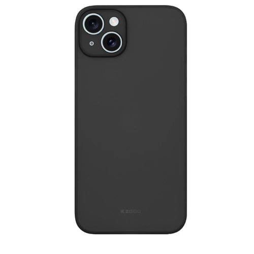 KZDOO Air Skin Series for iPhone 14 Case Frosted Back Ultra Thin PP Phone Cover - Black - 1