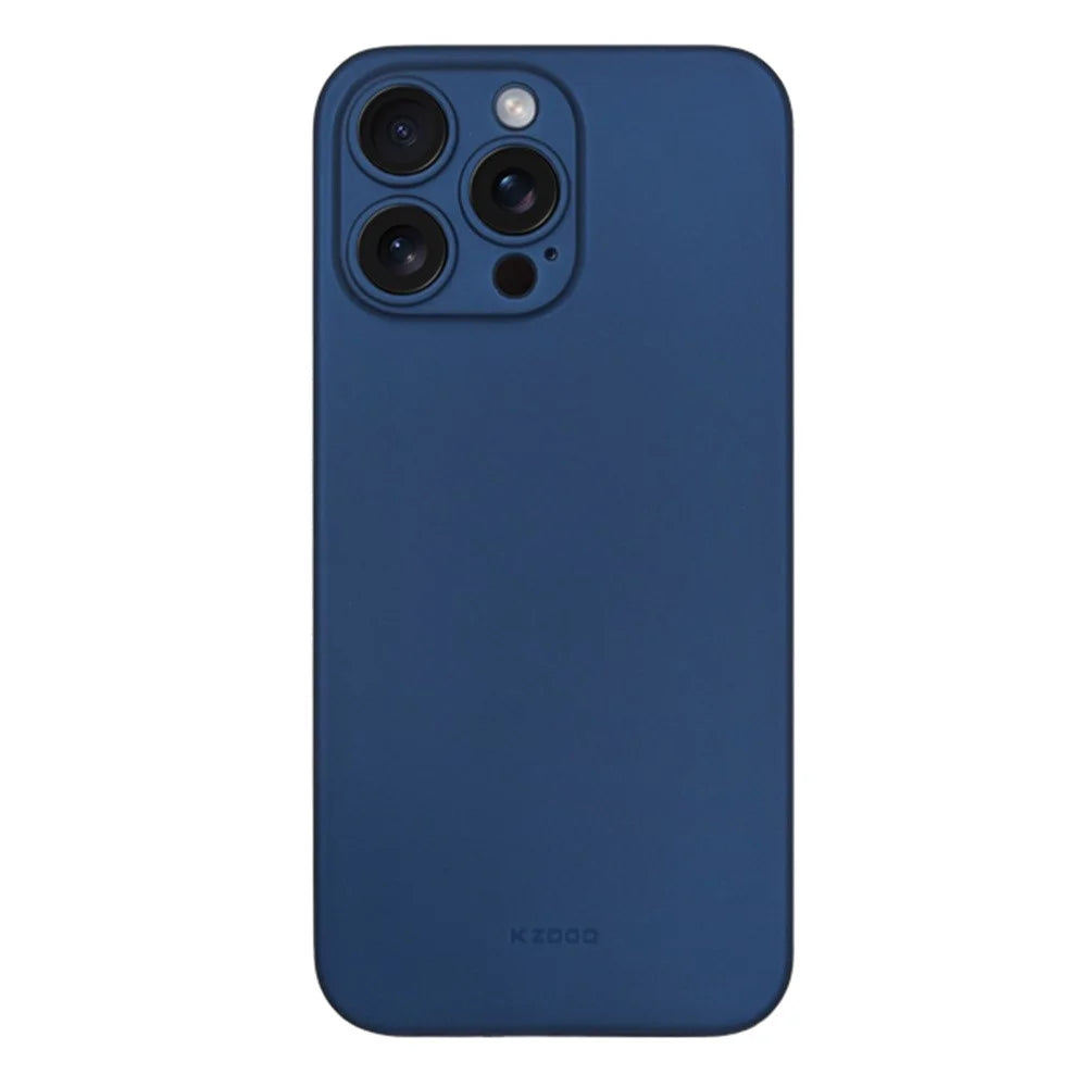 KZDOO Air Skin Series for iPhone 13 Pro Case Frosted Back Ultra Thin PP Phone Cover - Blue - 1