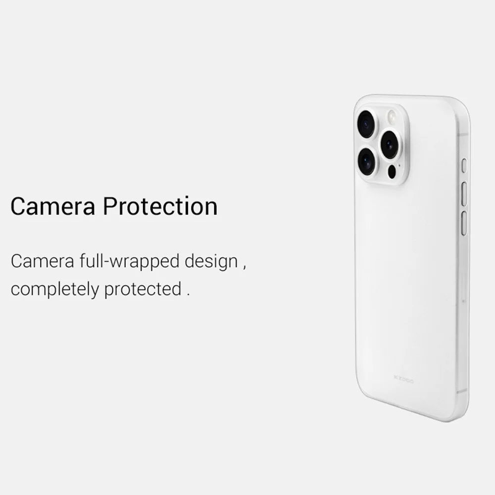 KZDOO Air Skin Series for iPhone 13 Pro Case Frosted Back Ultra Thin PP Phone Cover - Blue - 4