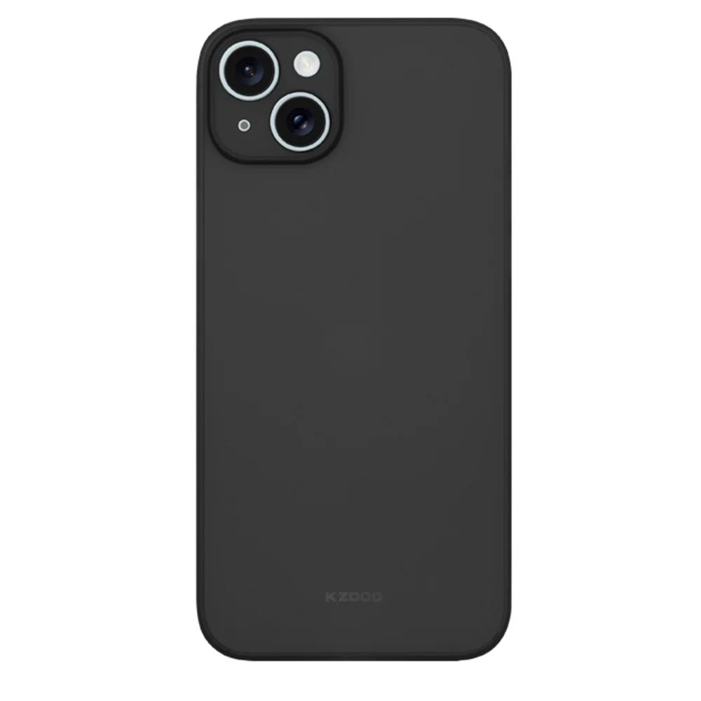 KZDOO Air Skin Series for iPhone 13 Case Frosted Back Ultra Thin PP Phone Cover - Black - 1