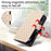 For iPhone 18 Pro Max / 17 Pro Max Leather Case Rhinestone Decor Rhombus Pattern Wallet Stand Flip Phone Cover with Straps - Apricot - 6
