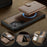 JEEHOOD For Samsung Galaxy S26 Ultra Magnetic Case  J09 RFID Blocking Card Holder Leather Back Phone Cover - Brown - 7