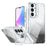 For Samsung Galaxy S25 FE Magnetic Case Gradient Glitter Shockproof TPU PC Phone Cover - Black - 1