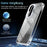 For Samsung Galaxy S25 FE Magnetic Case Gradient Glitter Shockproof TPU PC Phone Cover - Black - 7