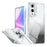For Samsung Galaxy S25 Edge Magnetic Case Gradient Glitter Shockproof TPU PC Phone Cover - Black - 1