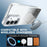 For Samsung Galaxy S24 FE Magnetic Case Gradient Glitter Shockproof TPU PC Phone Cover - Black - 3